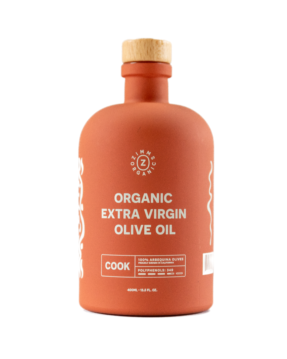 Zimms Organics - COOK Organic Extra Virgin Olive Oil (EVOO) - 400ml Zimms Organics - COOK Organic Extra Virgin Olive Oil (EVOO) - 400ml