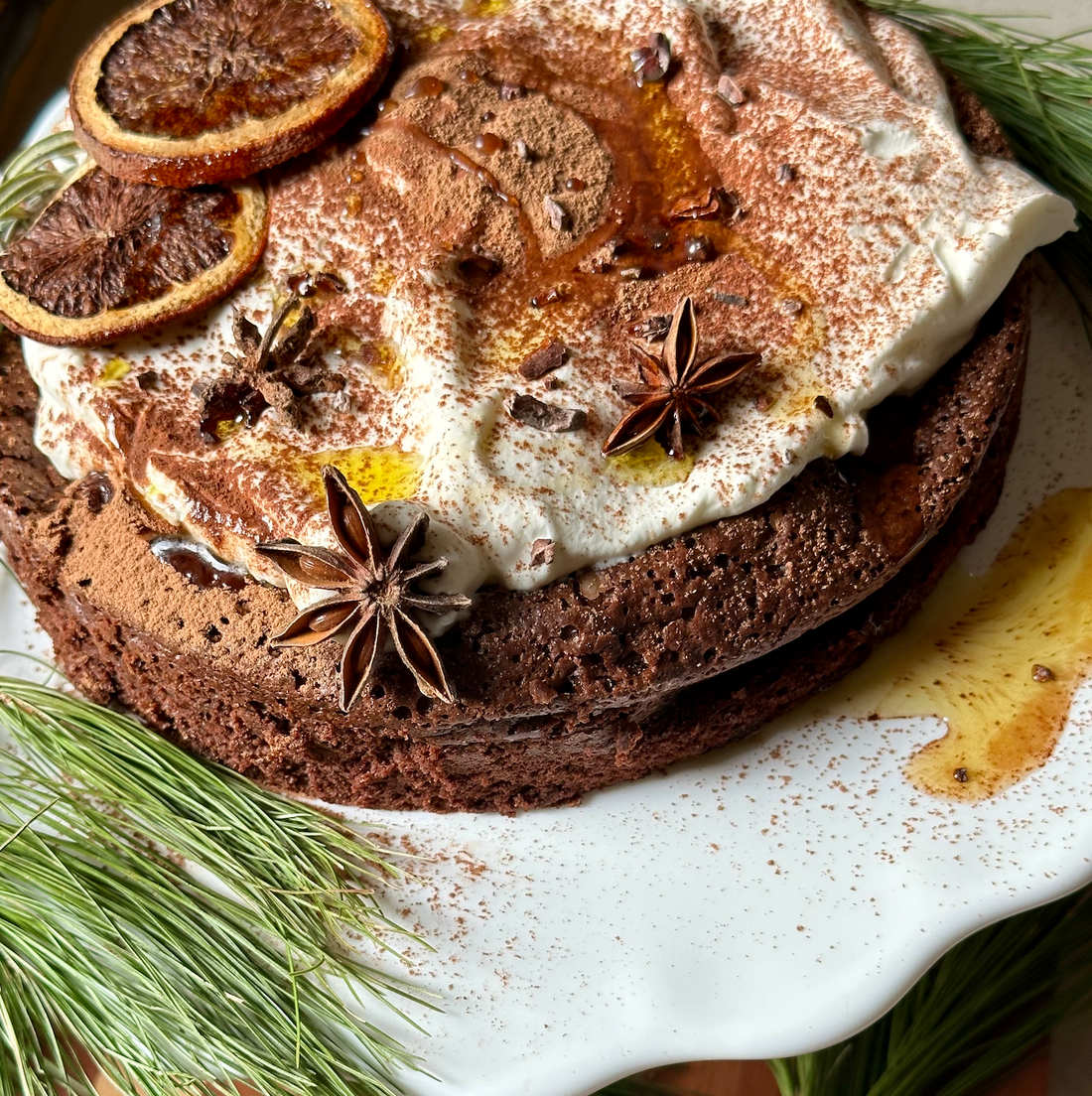 flourless chocolate olive oil cake