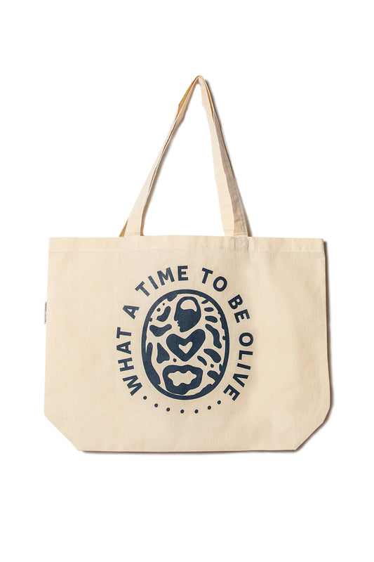 "What a Time" Organic Cotton Tote Bag