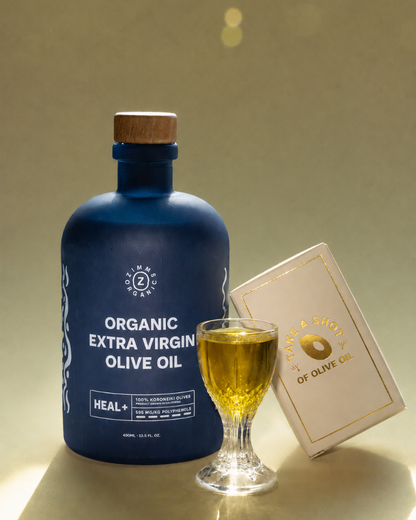 Zimms Organics - HEAL+ Organic Extra Virgin Olive Oil (EVOO) - 400ml Zimms Organics - HEAL+ Organic Extra Virgin Olive Oil (EVOO) - 400ml